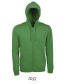 Heren hooded Sweater Sols Zip Stone Kelly Green